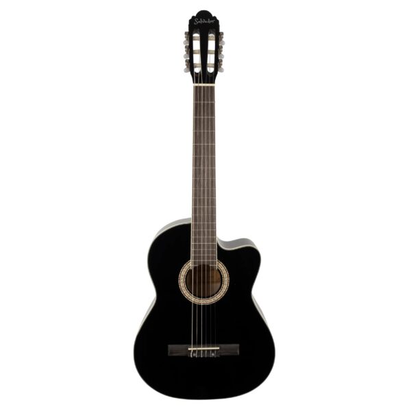Salvador Klasik Gitar Kesik Kasa (Siyah)
